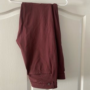 Lululemon ABC Pant Warpstreme Fabric Maroon